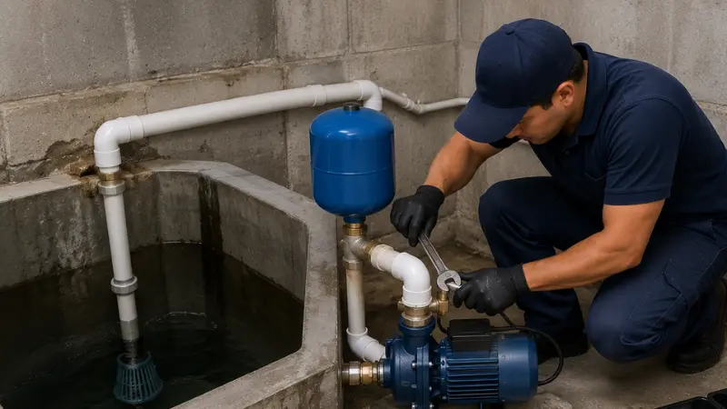 Presurizador de agua instalación en cisterna CDMX