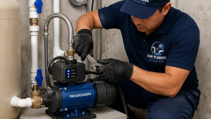 Instalación de bomba presurizadora estándar CDMX