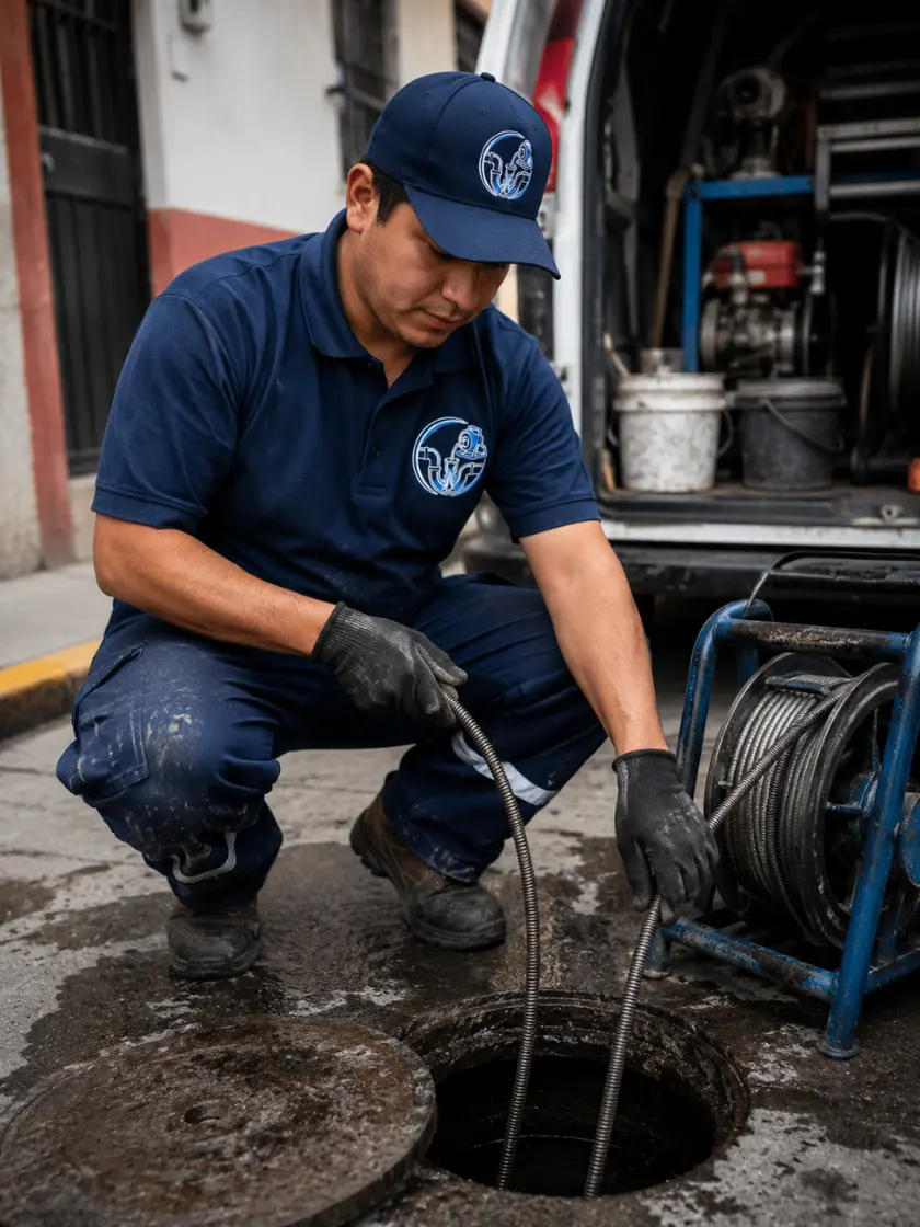 Desazolve urgente de drenajes CDMX — Plomería GAM