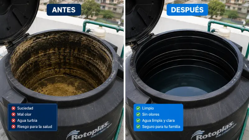 Mantenimiento periódico tinacos CDMX